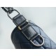 Chanel Gabrielle Classic Flap Bag Blue Black Small Calfskin  