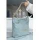 CHANEL 23C 22 Bag Small Mist Blue  