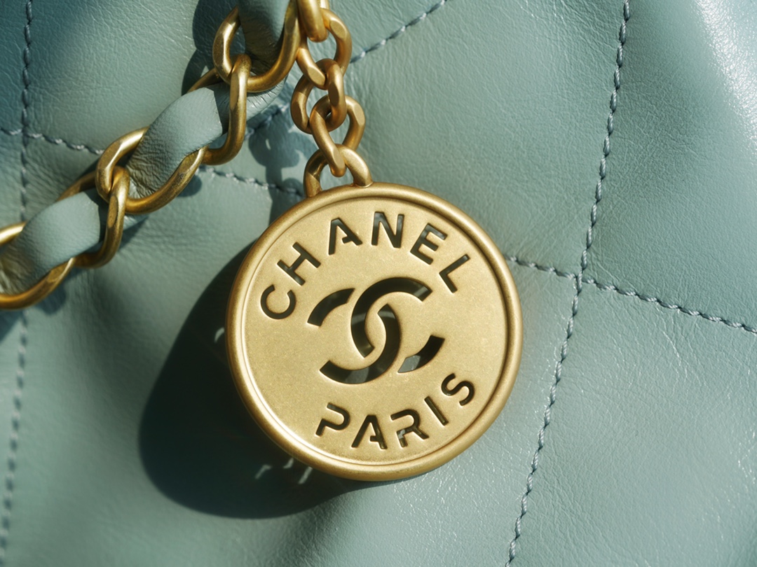 CHANEL 23C 22 Bag Small Mist Blue  