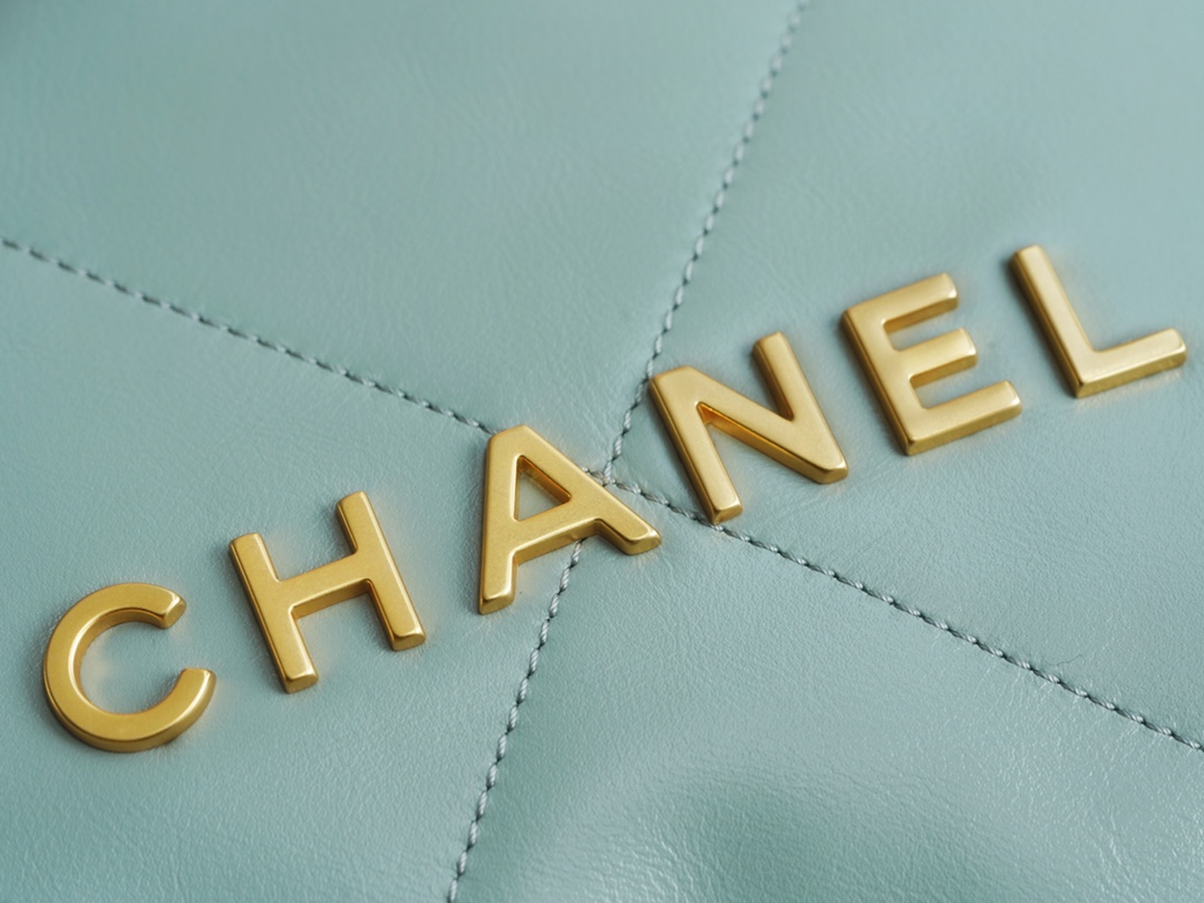 CHANEL 23C 22 Bag Small Mist Blue  