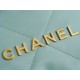 CHANEL 23C 22 Bag Small Mist Blue  