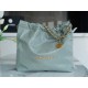 CHANEL 23C 22 Bag Medium Mist Blue  