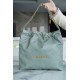 CHANEL 23C 22 Bag Medium Mist Blue  