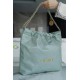 CHANEL 23C 22 Bag Medium Mist Blue  