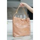 CHANEL 22 Bag Small Milk Tea Almond Gold Button  