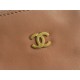 CHANEL 22 Bag Small Milk Tea Almond Gold Button  