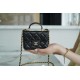 CHANEL Handle Coin Purse Black  