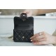 CHANEL Handle Coin Purse Black  