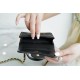 CHANEL Handle Coin Purse Black  