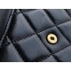 CHANEL Handle Coin Purse Black  