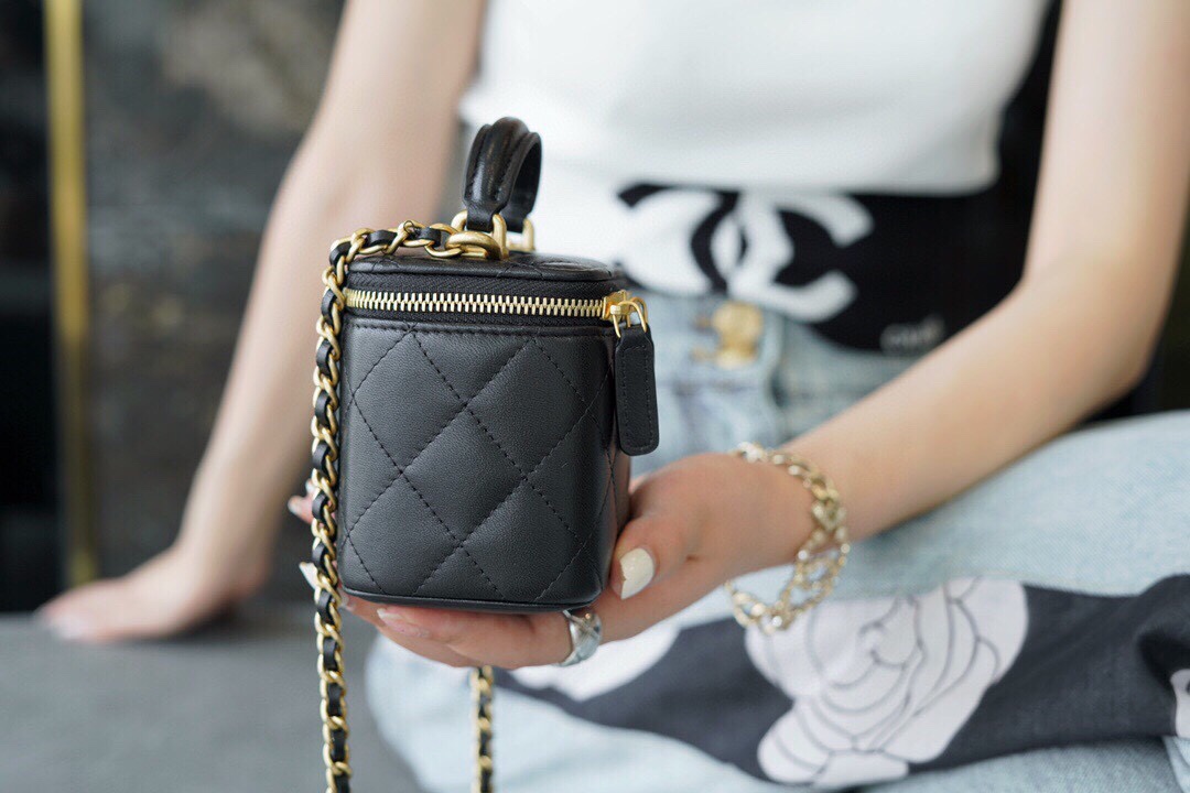 Chanel 2021 Spring/Summer New Mini Box Bag Black  