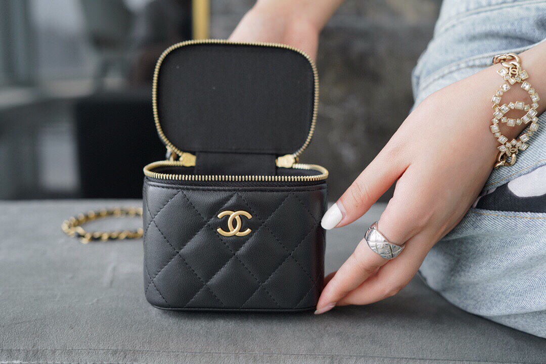 Chanel 2021 Spring/Summer New Mini Box Bag Black  