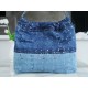 CHANEL 23A Sequin Denim Patchwork 22 Bag Medium  