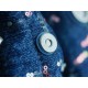 CHANEL 23A Sequin Denim Patchwork 22 Bag Medium  