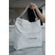 CHANEL 22P Bag Medium White with Silver Button