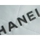 CHANEL 22P Bag Medium White with Silver Button