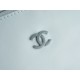 CHANEL 22P Bag Medium White with Silver Button