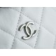 Chanel 23C Hula Hoop Clutch White  