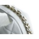 Chanel 23C Hula Hoop Clutch White  