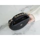 Chanel 23C Hula Hoop Clutch Black  