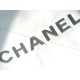 CHANEL 24C Horizontal 22 Bag White with Silver Hardware  