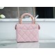 Chanel 23S Handle Cosmetic Box Bag Sakura Pink  