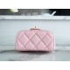 Chanel 23S Handle Cosmetic Box Bag Sakura Pink  