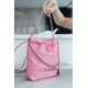 CHANEL 23S Spring/Summer New 22 Mini Bag Pink with Silver Hardware Calfskin  