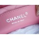 CHANEL 23S Spring/Summer New 22 Mini Bag Pink with Silver Hardware Calfskin  