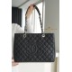 CHANEL Shopping Bag Caviar Black & Silver  