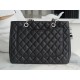 CHANEL Shopping Bag Caviar Black & Silver  