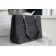 CHANEL Shopping Bag Caviar Black & Silver  