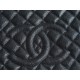 CHANEL Shopping Bag Caviar Black & Silver  