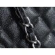 CHANEL Shopping Bag Caviar Black & Silver  