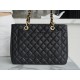 CHANEL Shopping Bag Caviar Black & Gold  