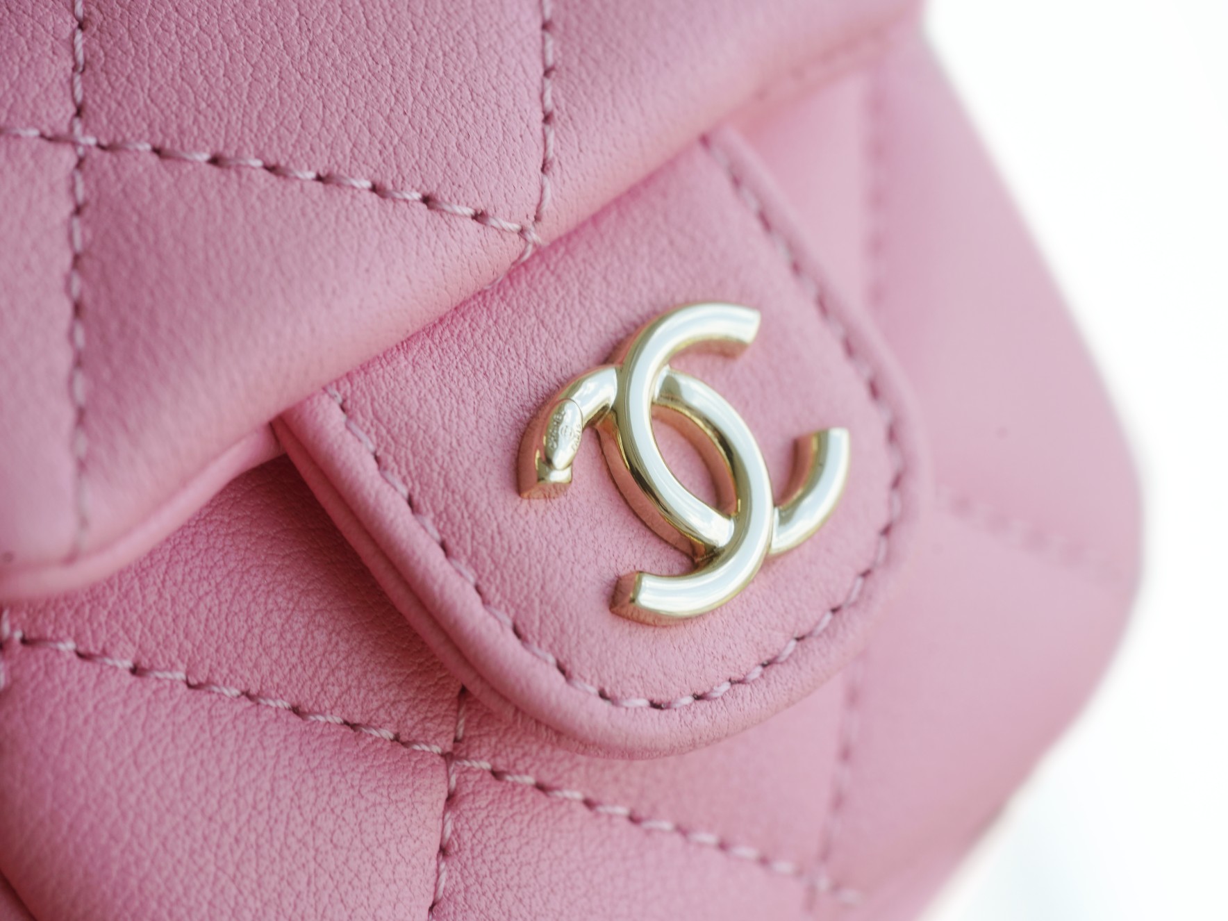 CHANEL 23P New Duma Backpack Pink Calfskin  