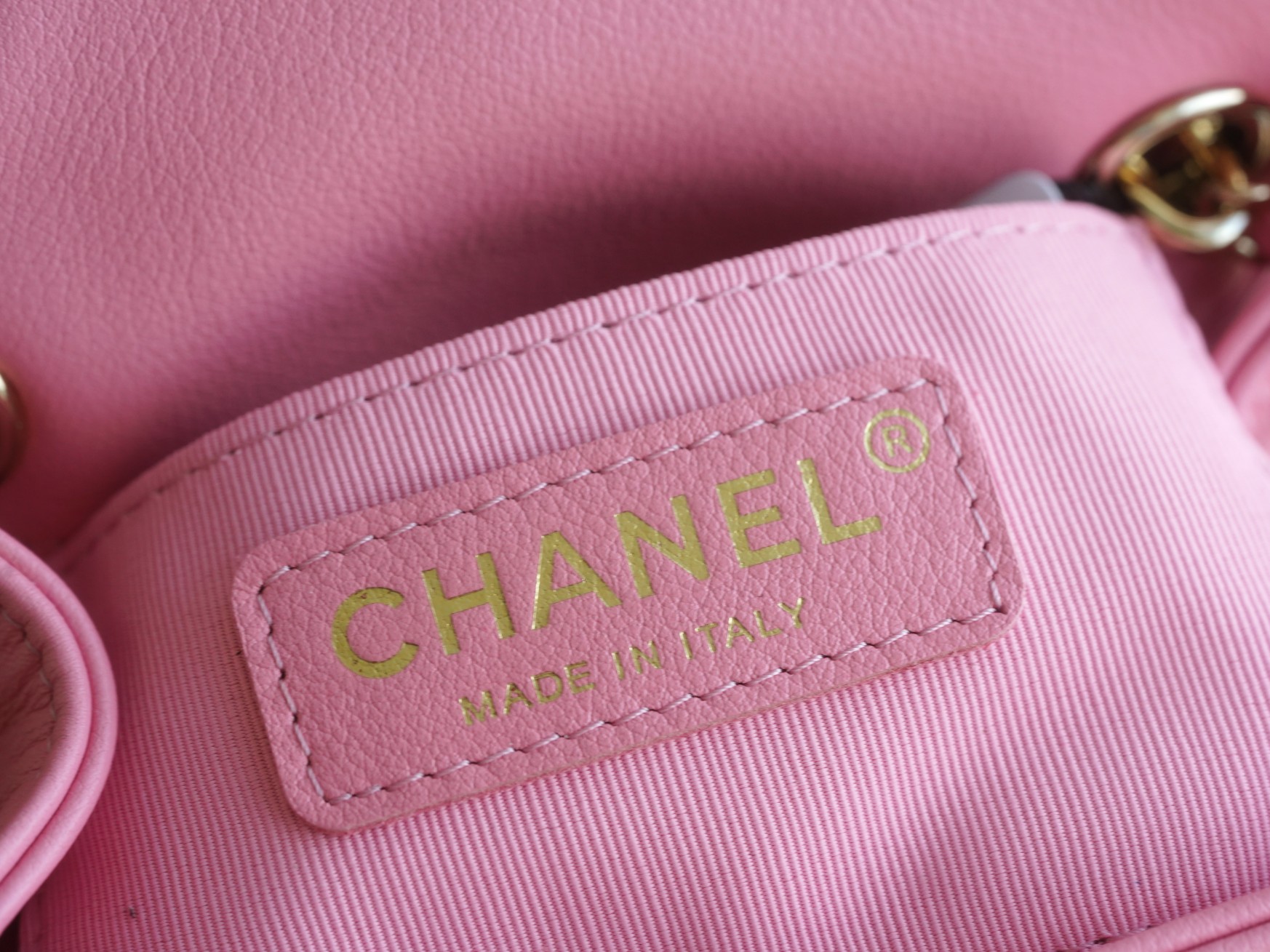 CHANEL 23P New Duma Backpack Pink Calfskin  