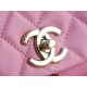 CHANEL 23A Duma Backpack Large Pink Glossy Calfskin  