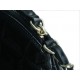 CHANEL 23S Patent Leather Shell Bag Large Black  