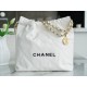 CHANEL 22P Bag Small White & Black  