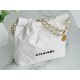 CHANEL 22P Bag Small White & Black  