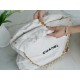 CHANEL 22P Bag Medium White with Black Hardware  