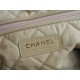 CHANEL 22P Bag Medium White with Black Hardware  