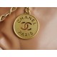 CHANEL 22 Bag Medium Milk Tea Leather  