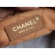 CHANEL 22 Bag Medium Milk Tea Leather  