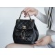 CHANEL 21/22 Duma Backpack Black Waxed Calfskin  