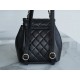 CHANEL 21/22 Duma Backpack Black Waxed Calfskin  