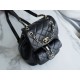 CHANEL 21/22 Duma Backpack Black Waxed Calfskin  