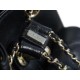 CHANEL 21/22 Duma Backpack Black Waxed Calfskin  