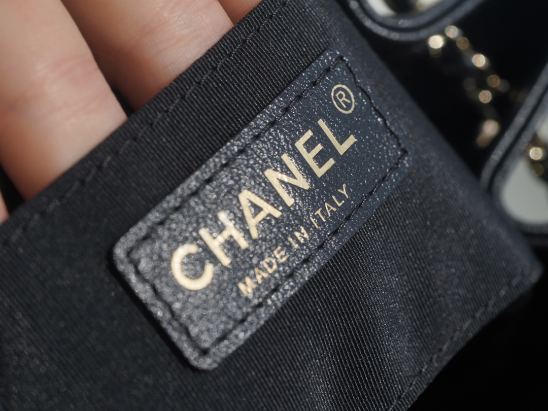 CHANEL 21/22 Duma Backpack Black Waxed Calfskin  